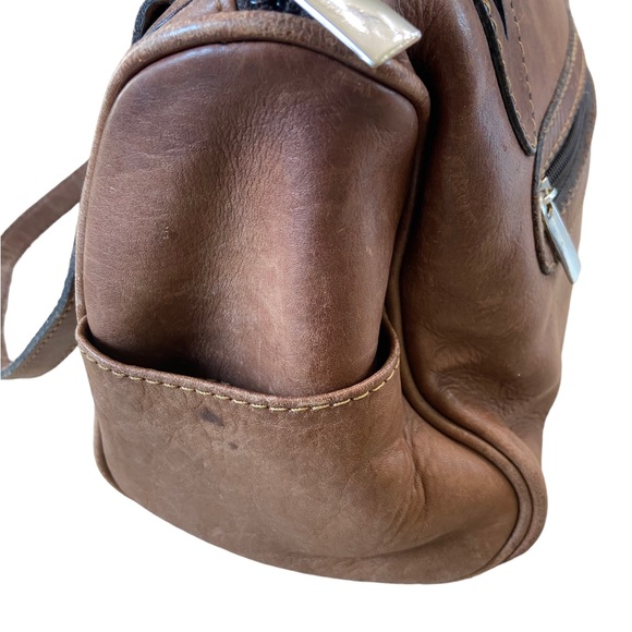 Vintage MODA D’Luciano Mexico Brown Leather Shoulder Bag Purse - Picture 8 of 16